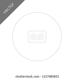 cassette icon - illustration