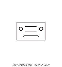 ícone de cassete ilustração elemento design