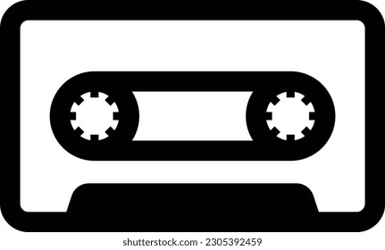 cassette icon isolated background vector
