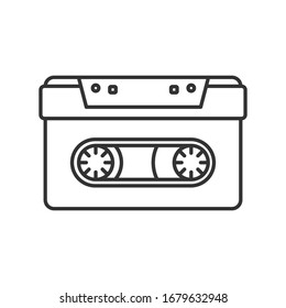 Cassette icon isolated on white background. Audio tape cassette symbol modern, simple, vector, icon for website design, mobile app, ui. Vector Illustration