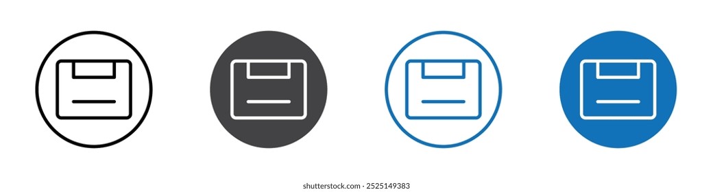 Cassette icon Isolated on white background vector set