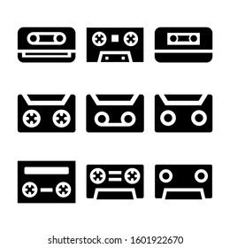 cassette icon isolated sign symbol vector illustration - Collection of high quality black style vector icons
