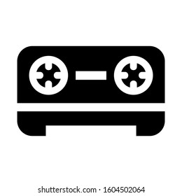 cassette icon isolated sign symbol vector illustration - Collection of high quality black style vector icons
