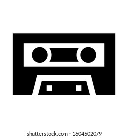 cassette icon isolated sign symbol vector illustration - Collection of high quality black style vector icons
