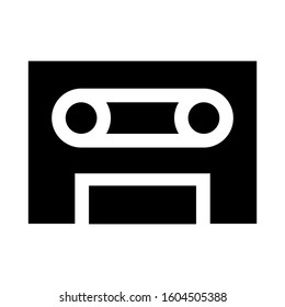cassette icon isolated sign symbol vector illustration - Collection of high quality black style vector icons
