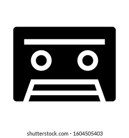 cassette icon isolated sign symbol vector illustration - Collection of high quality black style vector icons
