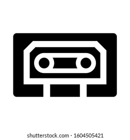 cassette icon isolated sign symbol vector illustration - Collection of high quality black style vector icons
