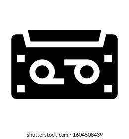 cassette icon isolated sign symbol vector illustration - Collection of high quality black style vector icons
