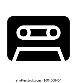 cassette icon isolated sign symbol vector illustration - Collection of high quality black style vector icons
