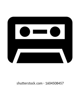 cassette icon isolated sign symbol vector illustration - Collection of high quality black style vector icons
