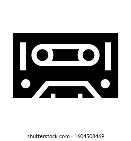 cassette icon isolated sign symbol vector illustration - Collection of high quality black style vector icons
