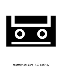 cassette icon isolated sign symbol vector illustration - Collection of high quality black style vector icons
