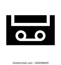 cassette icon isolated sign symbol vector illustration - Collection of high quality black style vector icons
