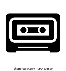 cassette icon isolated sign symbol vector illustration - Collection of high quality black style vector icons

