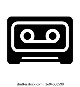 cassette icon isolated sign symbol vector illustration - Collection of high quality black style vector icons
