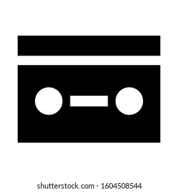 cassette icon isolated sign symbol vector illustration - Collection of high quality black style vector icons
