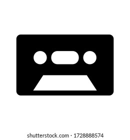 cassette icon or logo isolated sign symbol vector illustration - high quality black style vector icons
