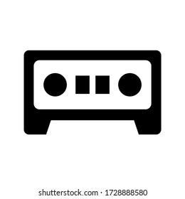 cassette icon or logo isolated sign symbol vector illustration - high quality black style vector icons

