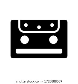 cassette icon or logo isolated sign symbol vector illustration - high quality black style vector icons
