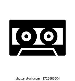 cassette icon or logo isolated sign symbol vector illustration - high quality black style vector icons
