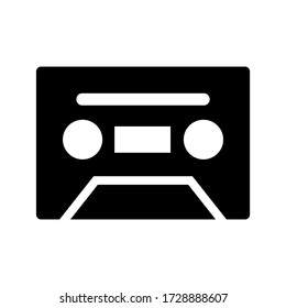 cassette icon or logo isolated sign symbol vector illustration - high quality black style vector icons
