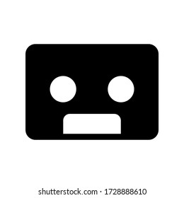 cassette icon or logo isolated sign symbol vector illustration - high quality black style vector icons
