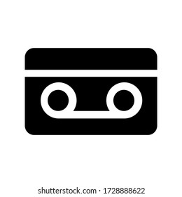 cassette icon or logo isolated sign symbol vector illustration - high quality black style vector icons
