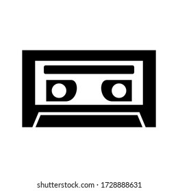 cassette icon or logo isolated sign symbol vector illustration - high quality black style vector icons
