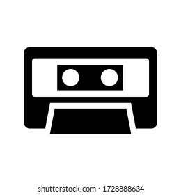 cassette icon or logo isolated sign symbol vector illustration - high quality black style vector icons
