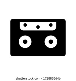 cassette icon or logo isolated sign symbol vector illustration - high quality black style vector icons
