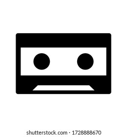cassette icon or logo isolated sign symbol vector illustration - high quality black style vector icons
