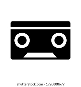 cassette icon or logo isolated sign symbol vector illustration - high quality black style vector icons
