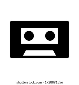 cassette icon or logo isolated sign symbol vector illustration - high quality black style vector icons
