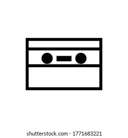 cassette icon or logo isolated sign symbol vector illustration - high quality black style vector icons
