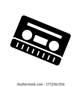 cassette icon or logo isolated sign symbol vector illustration - high quality black style vector icons
