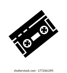 cassette icon or logo isolated sign symbol vector illustration - high quality black style vector icons
