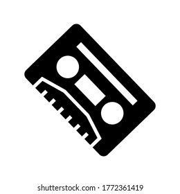 cassette icon or logo isolated sign symbol vector illustration - high quality black style vector icons
