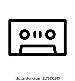 cassette icon or logo isolated sign symbol vector illustration - high quality black style vector icons
