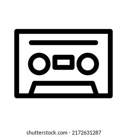 cassette icon or logo isolated sign symbol vector illustration - high quality black style vector icons
