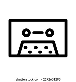 cassette icon or logo isolated sign symbol vector illustration - high quality black style vector icons
