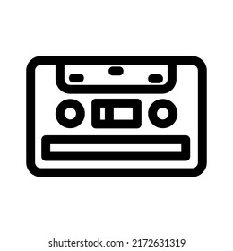 cassette icon or logo isolated sign symbol vector illustration - high quality black style vector icons
