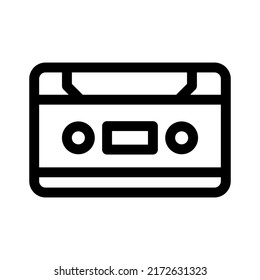 cassette icon or logo isolated sign symbol vector illustration - high quality black style vector icons
