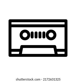 cassette icon or logo isolated sign symbol vector illustration - high quality black style vector icons
