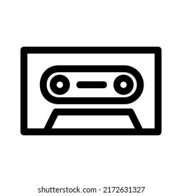 cassette icon or logo isolated sign symbol vector illustration - high quality black style vector icons
