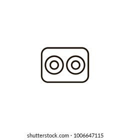 cassette icon. sign design