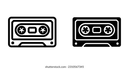 Cassette icon. sign for mobile concept and web design. vector illustration