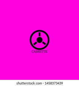 cassette icon sign signifier vector
