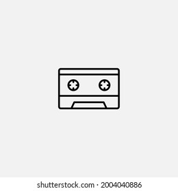 Cassette icon sign vector,Symbol, logo illustration for web and mobile