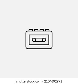 Cassette icon sign vector,Symbol, logo illustration for web and mobile