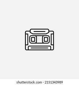 Cassette icon sign vector,Symbol, logo illustration for web and mobile